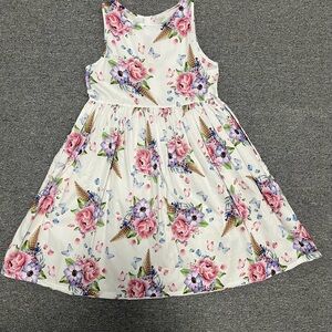Mayoral Pink Floral Ice Cream Dress